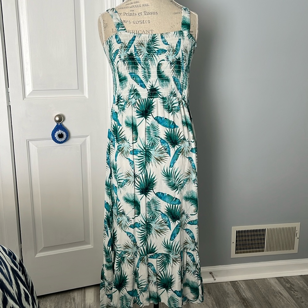 Knox Rose Smocked Hi Lo Maxi Dress